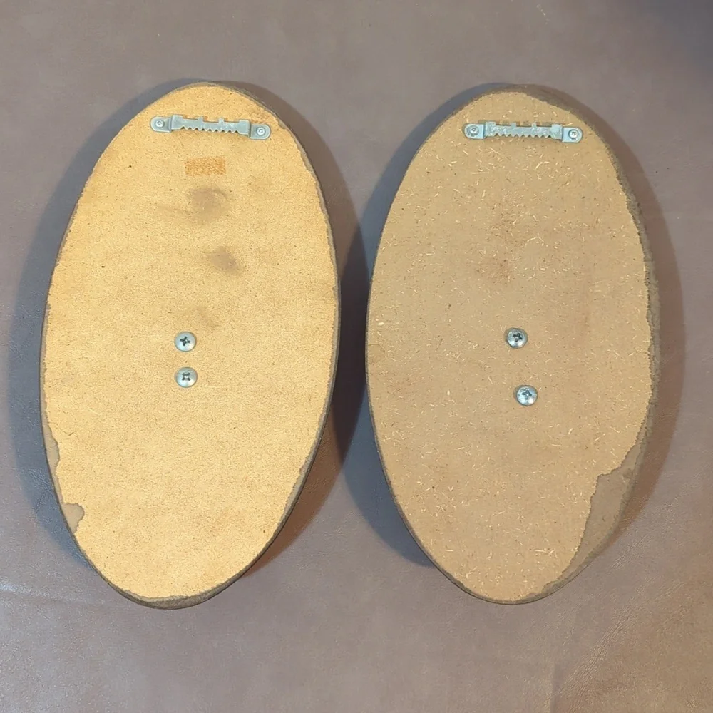 Copperama Plaques Praying Boy Girl Kids signed by Victor Wall Art Set of 2